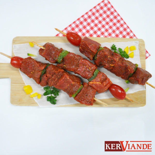 BROCHETTE BOEUF BARBECUE RECETTE KERVIANDE