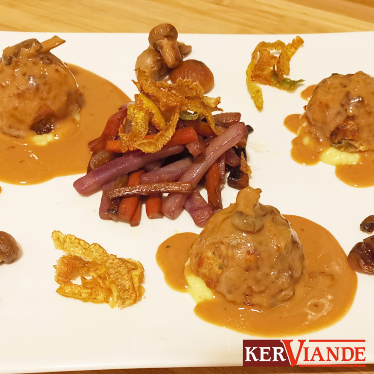 BOULETTES PORC VEAU RECETTE AUTOMNALE KERVIANDE