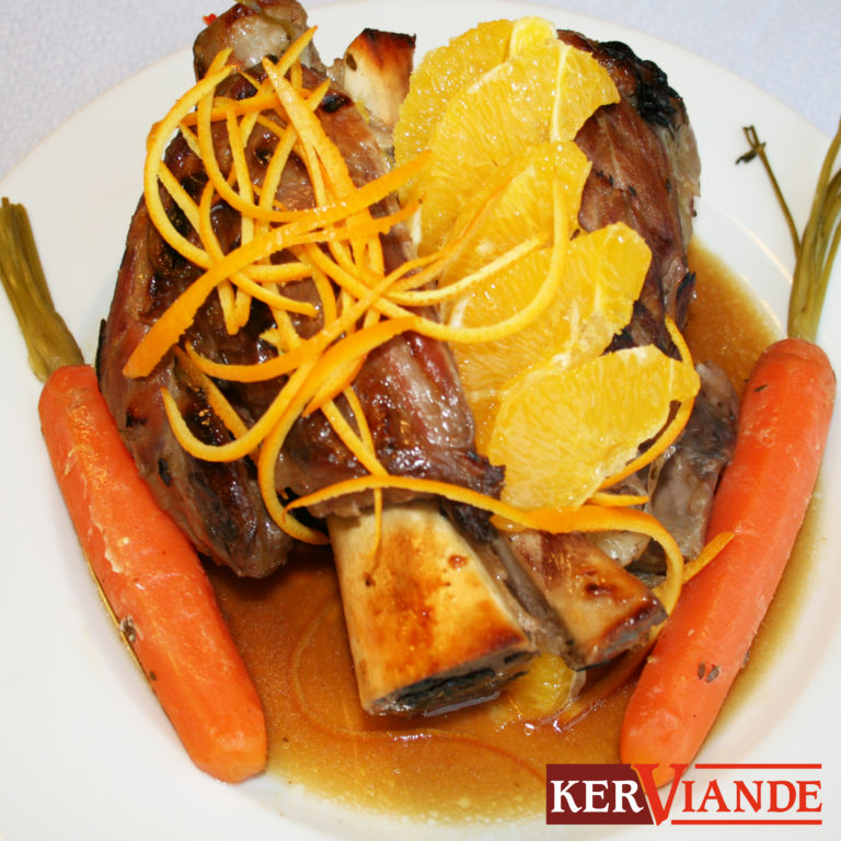 JARRET VEAU MIEL ROMARIN RECETTE KERVIANDE