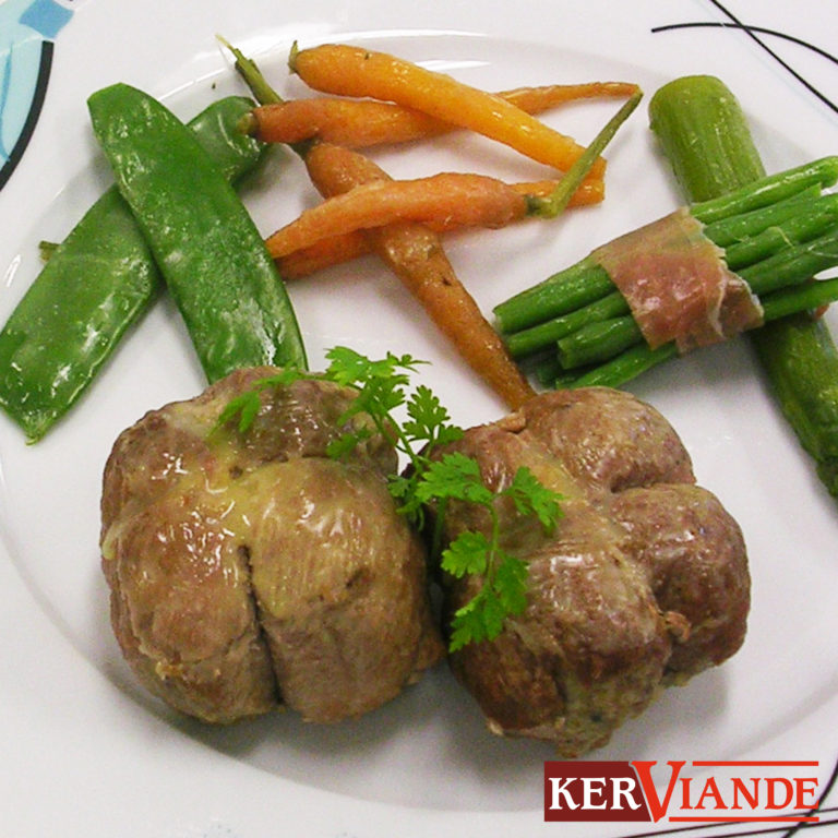 PAUPIETTES DE VEAU AUX CAROTTES FANEES KERVIANDE