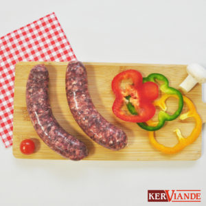 SAUCISSE BOEUF ECHALOTE FABRICATION KERVIANDE